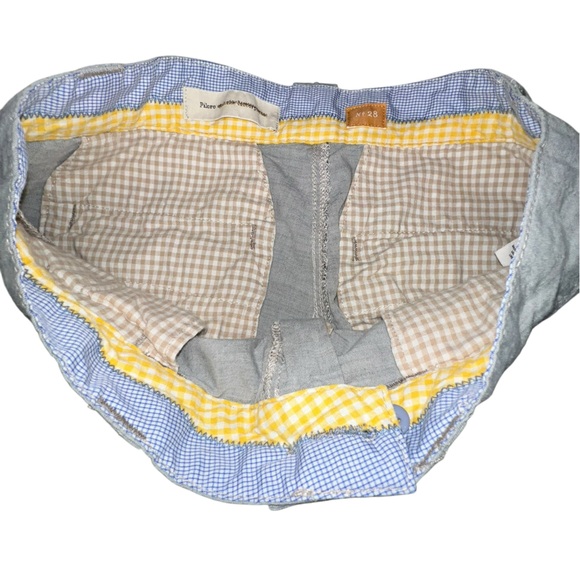 Anthropology Grey Blue Pilcro  & the Letterpress Wide-Leg Cotton Trousers no 28 - Picture 4 of 12